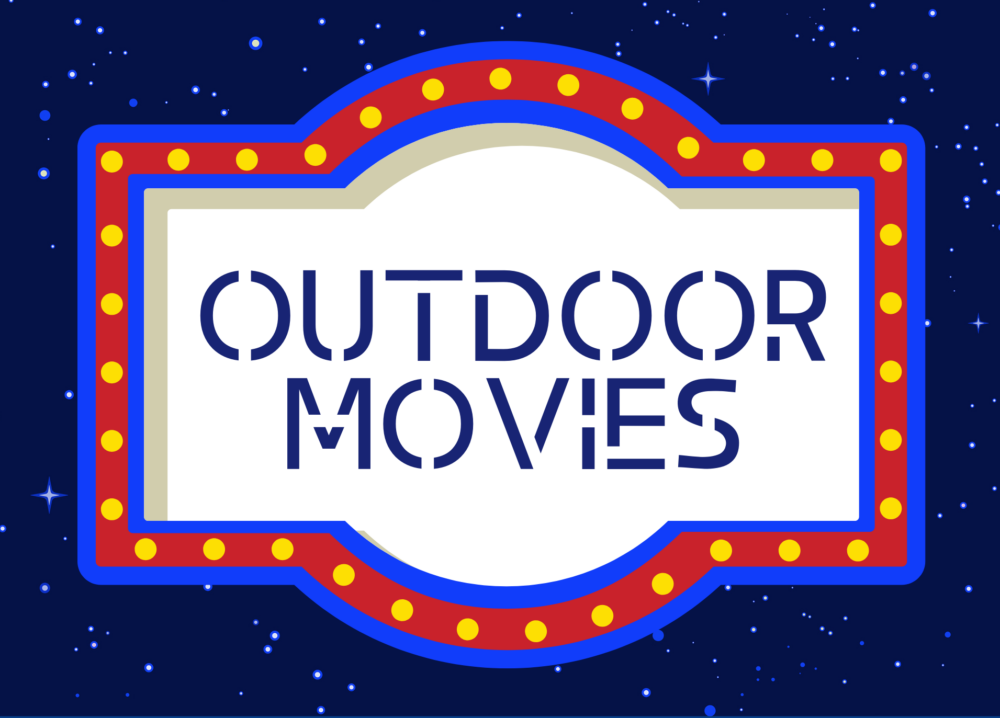 outdoor movie night clip art